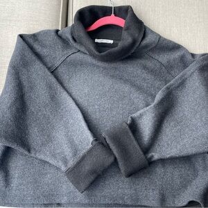 Zara Charcoal and black super warm Knit Top